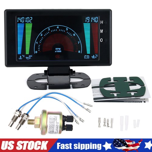 Lcd digital 6in1 car dash - 5"lcd,