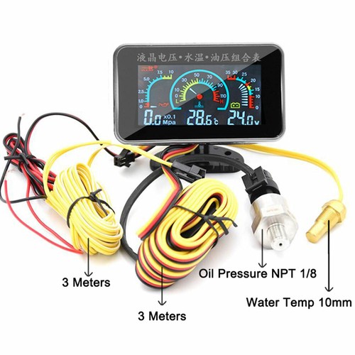 3in1 lcd digital gauge - lcd, car